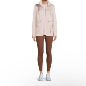 Women's Active Hooded Jacket - Rain coat - Relaxed Fit - Mocha Malt